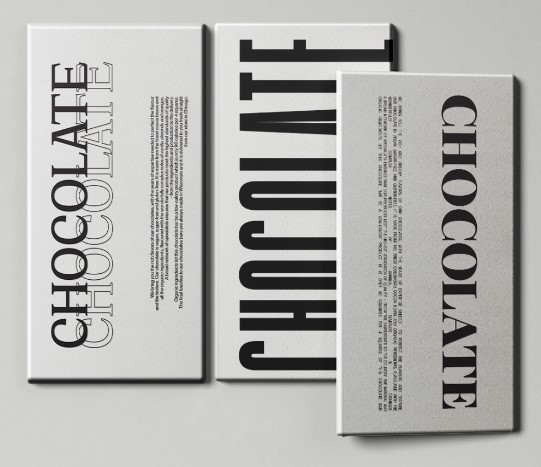 Custom Chocolate Bar Box Packaging-Typography Matters